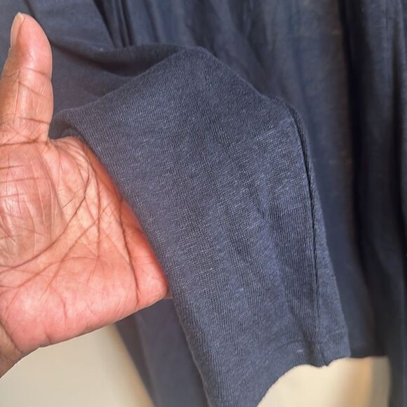 J. Jill Love Linen Semi-Sheer Cardigan Sweater L - Picture 4 of 6